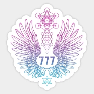 Angel Number 777 Sacred Geometry Sticker